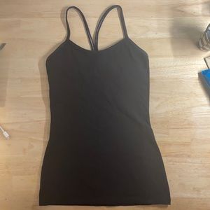 Lululemon Power Y Black Tank Top